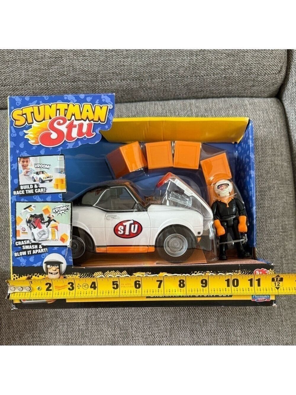 Stuntman Stu Race Ace Stunt Car Break Apart Stunt Set New Sealed Authentic - Picture 14 of 14